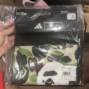 NWT BAPE X ADIDAS GOLF TOWEL